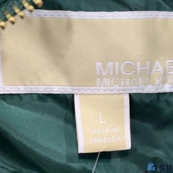 Michael Michael Kors Dark Emerald Green Puffer Vest Size L  NWT - Picture 2 of 8